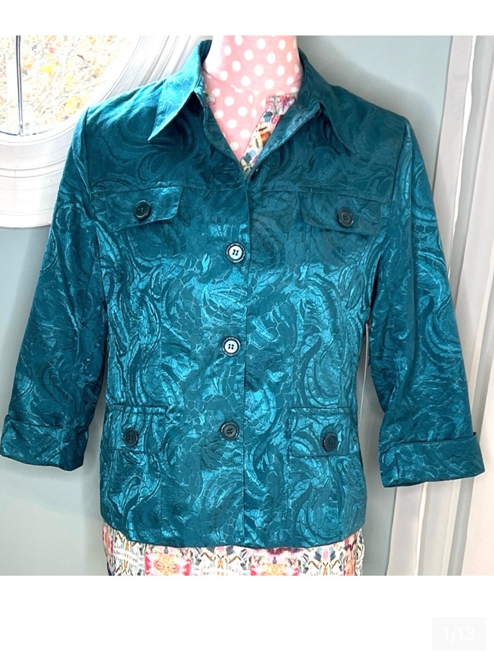 Erin London Jacquard Jacket Size S